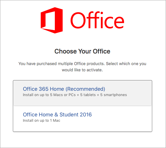 office for mac 2016 installs on multiple computers